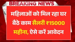 Mukhyamantri Work From Home Yojana 2025